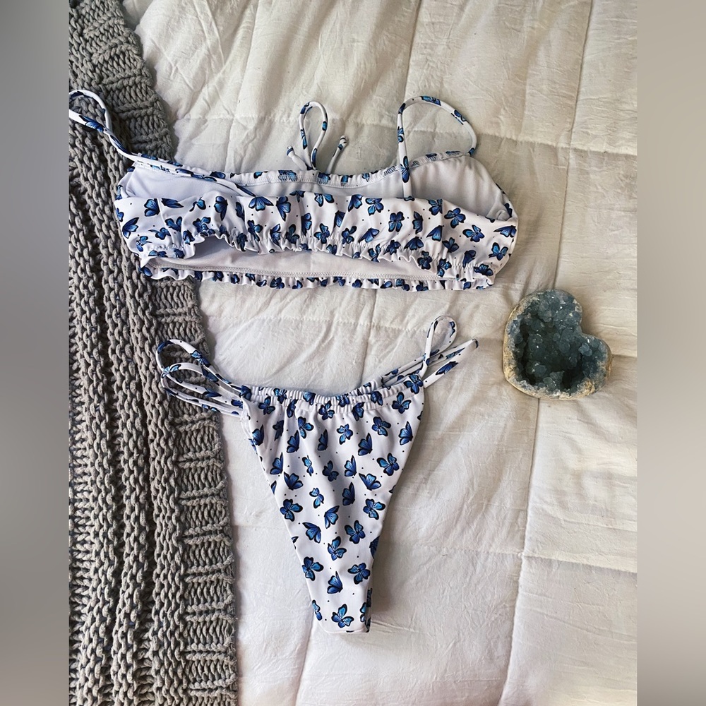 Mahina Swimwear 🦋🩵 Pretty Butterfly Two-Piece Bikini - Picture 2 of 3